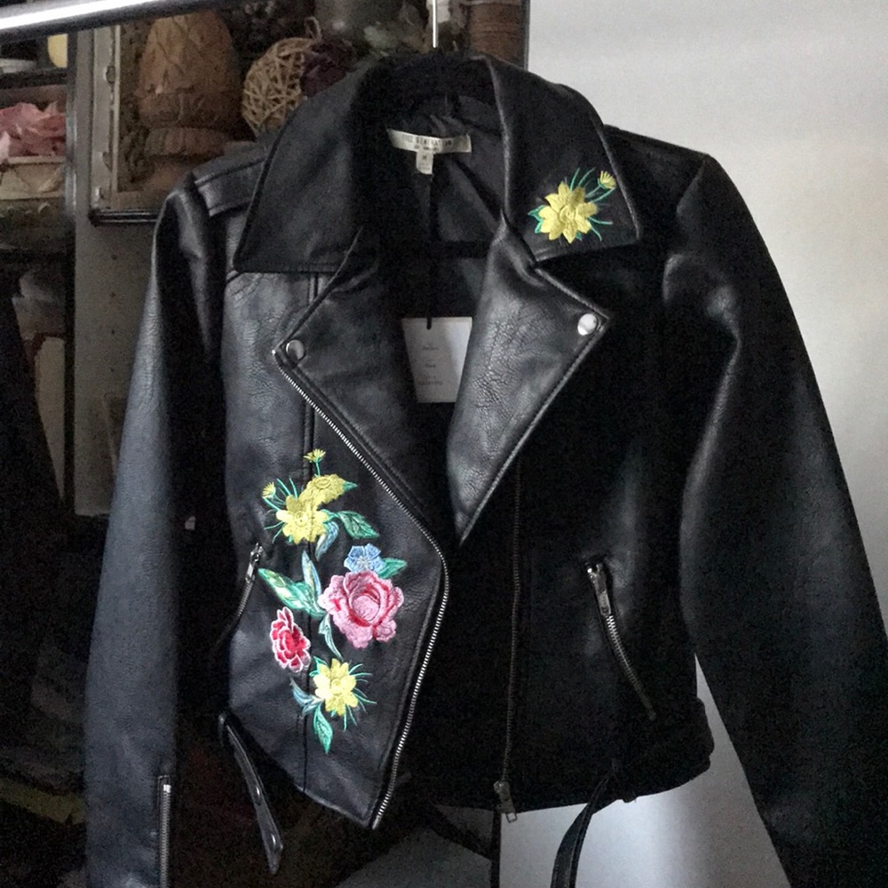 New Free generation faux leather jacket